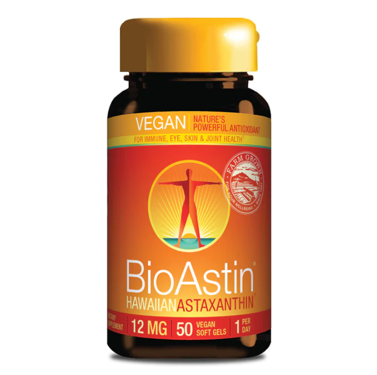 BioAstin Hawaiian Astaxanthin (Vegan) (12 mg) 50 tablets
